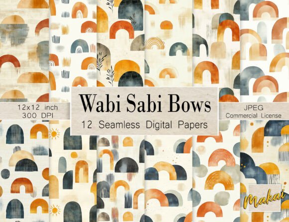 12 Seamless Neutral Boho Arches Patterns: A Modern Twist on Timeless Design