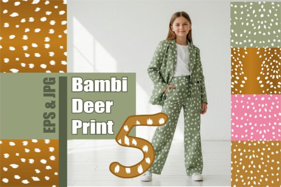 Bambi Print Seamless Patterns, Deer Skin: A Modern Design Element with Timeless Appeal
