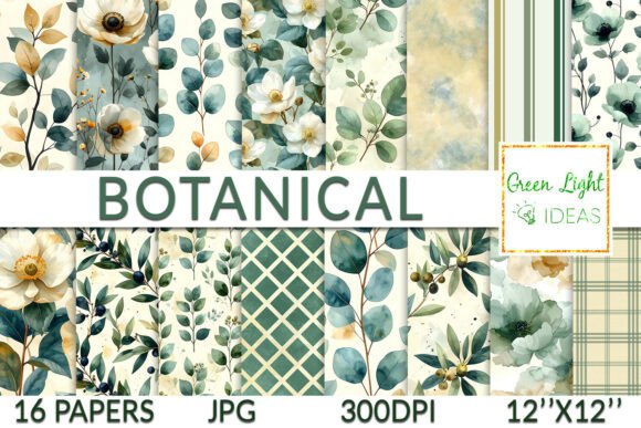 Botanical Greenery Seamless Patterns: A Creative Resource for Designers and Craft Enthusiasts