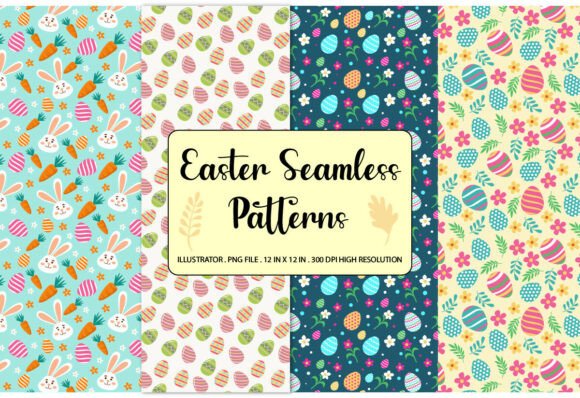Bring the Joy of Spring to Your Designs with Easter Bunny Seamless Patterns