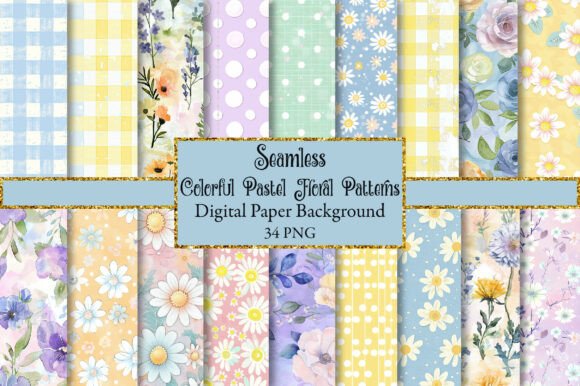 Colorful Pastel Floral Seamless Patterns: A Strategic Tool for Creative and Professional Projects