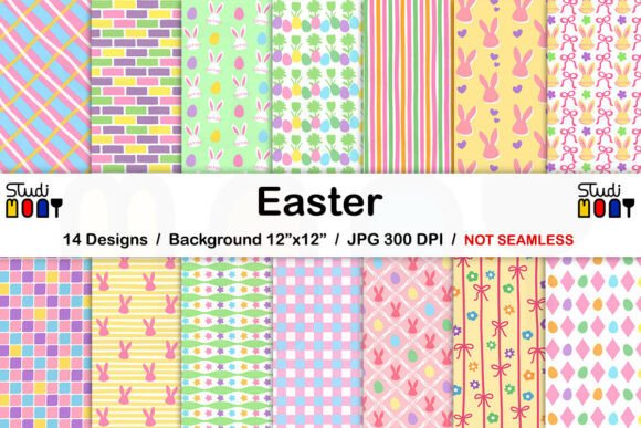 Easter Patterns Paper Background Pack