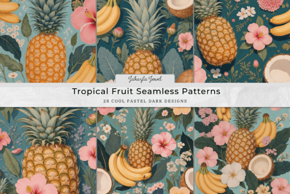 Embrace Tropical Vibes with Modern Sophistication: The Power of Tropical Fruit Seamless Patterns