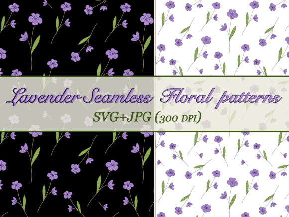Lavender Seamless Floral Patterns: A Versatile Design Resource for Creatives and Professionals