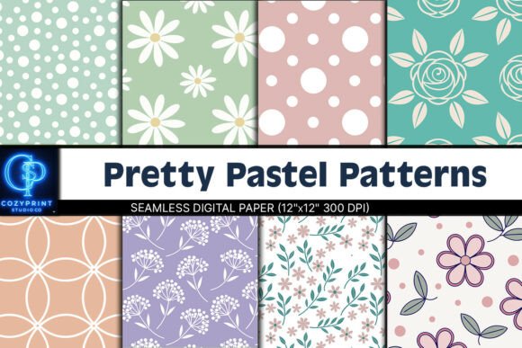 Pastel Patterns Digital Paper: A Versatile Resource for Creative Projects