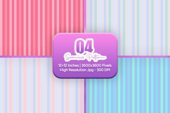 Pink Blue Stripe Seamless Patterns for Modern Design Projects