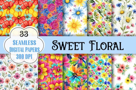 Sweet Floral Seamless Patterns: A Versatile Design Solution